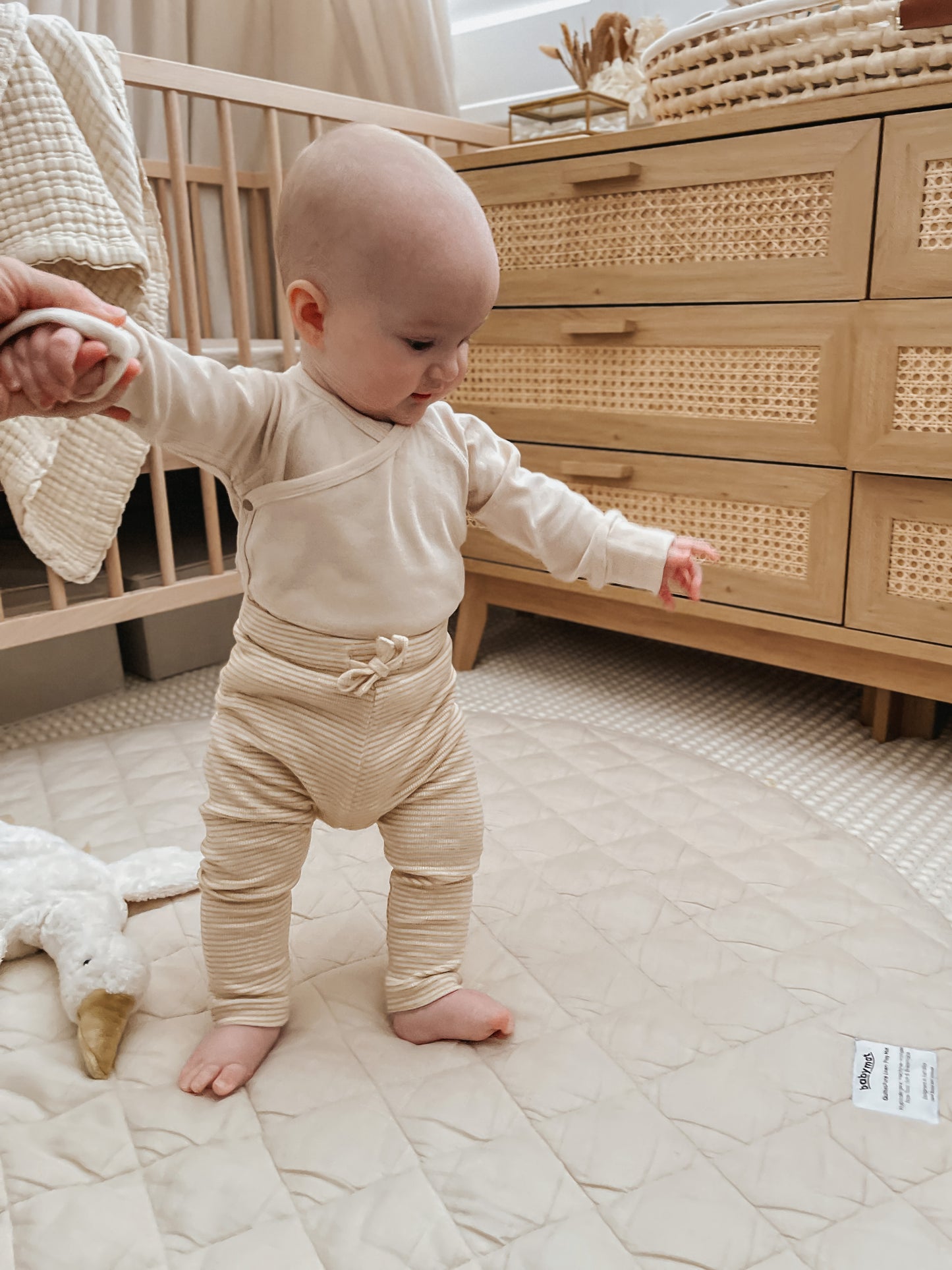 Organic Drawstring Legging - Honey