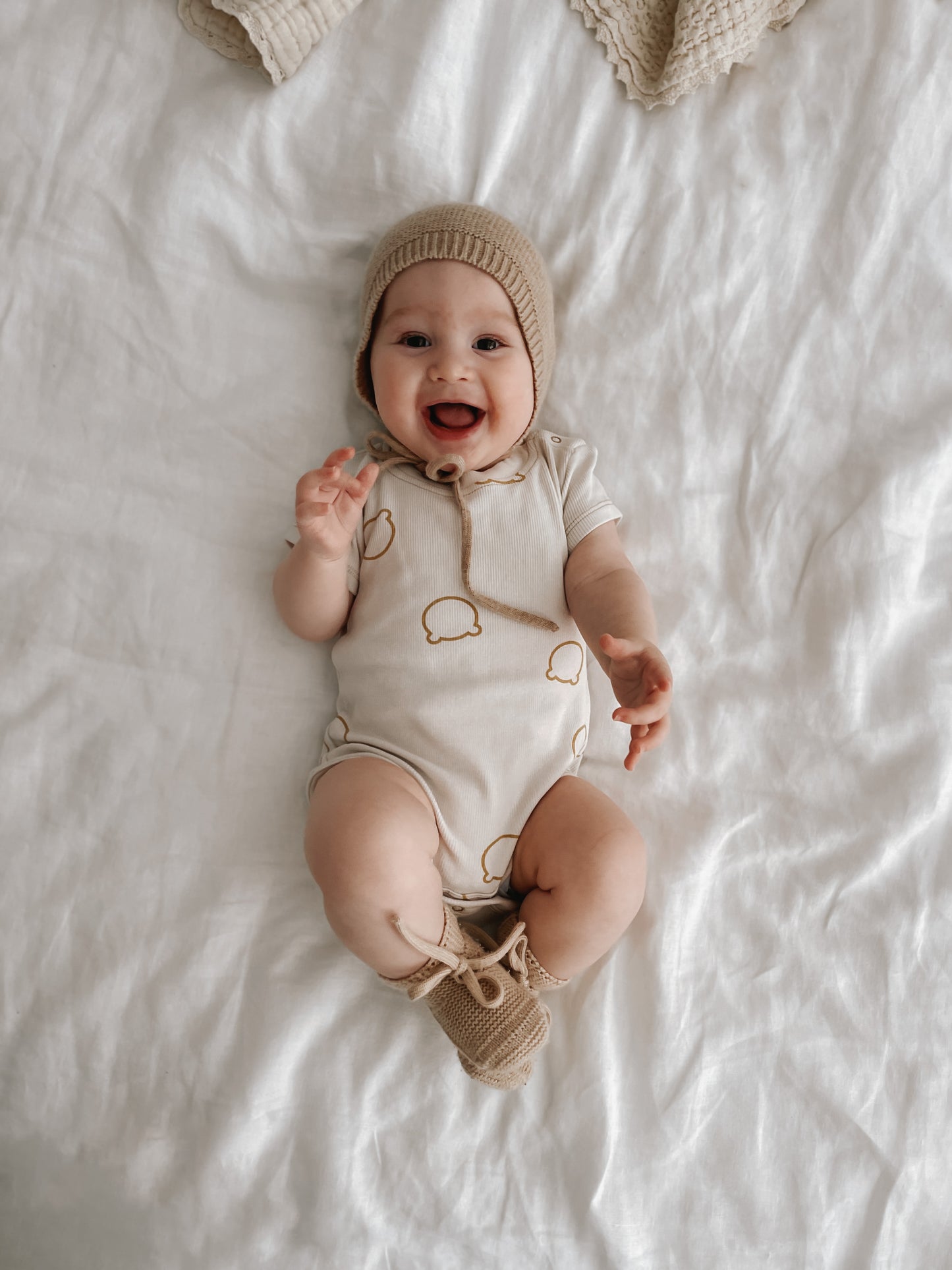 Organic S/S Classic Bodysuit - Boo Bear