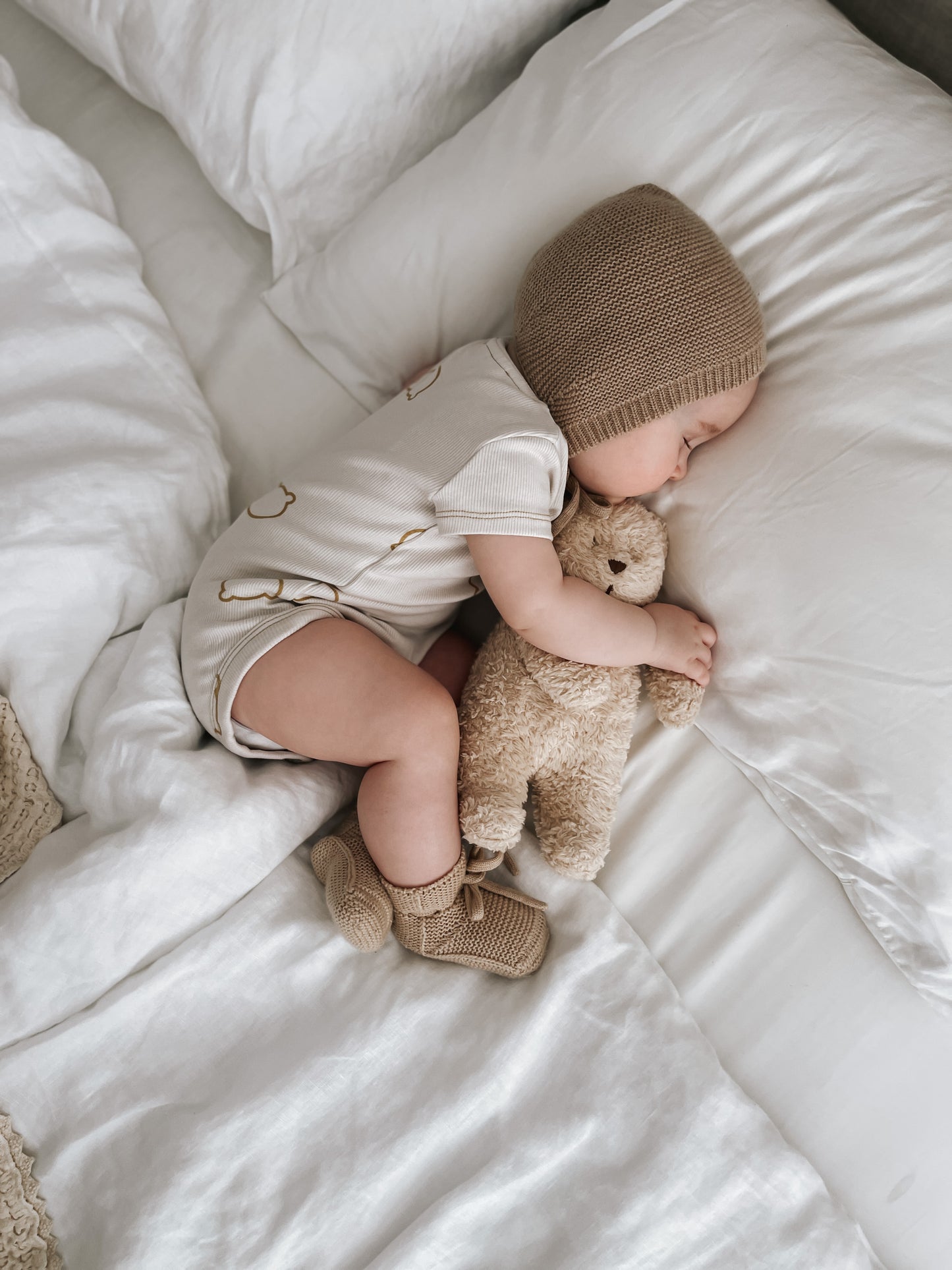 Organic S/S Classic Bodysuit - Boo Bear