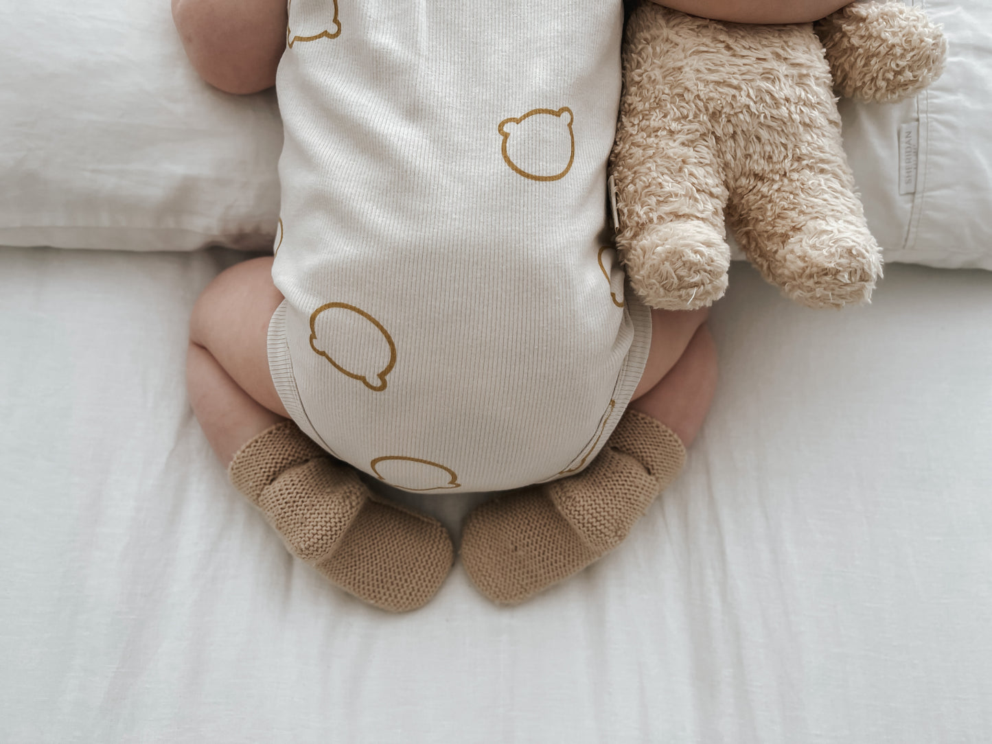 Organic S/S Classic Bodysuit - Boo Bear