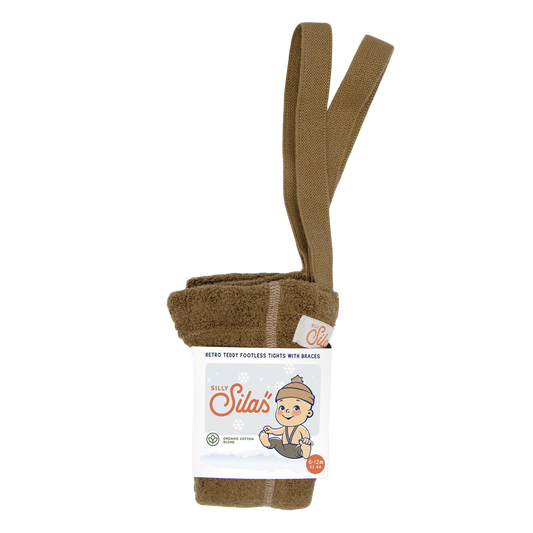 Teddy Tights | Footless - Acorn Brown