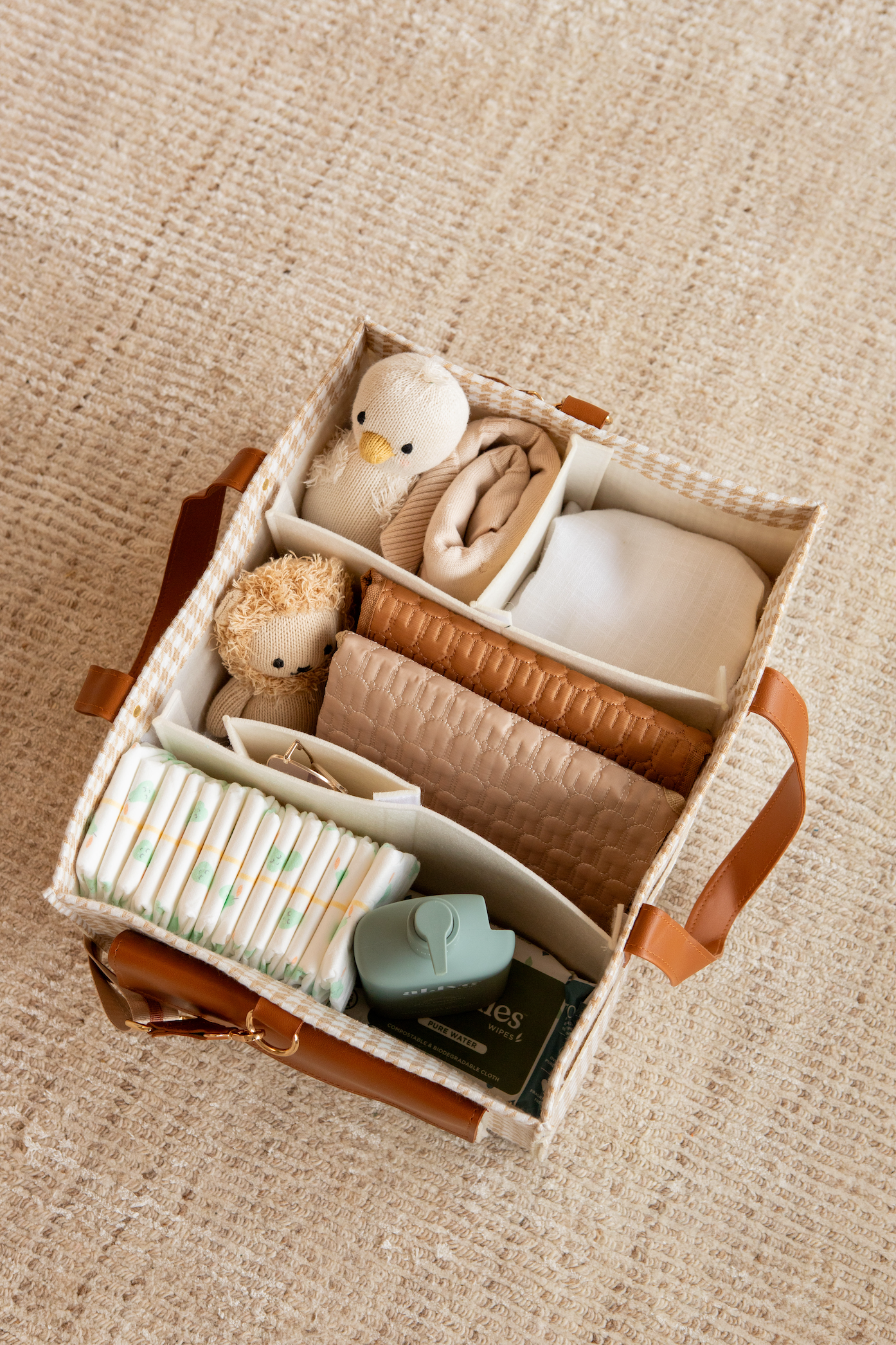 Bunnie Caddie - Houndstooth Tan