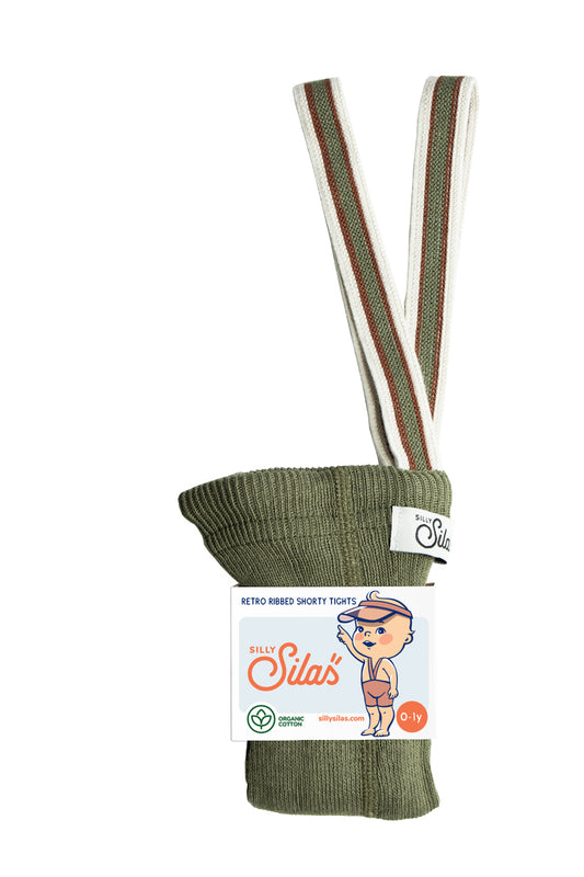 Shorty Tights - Olive Striped