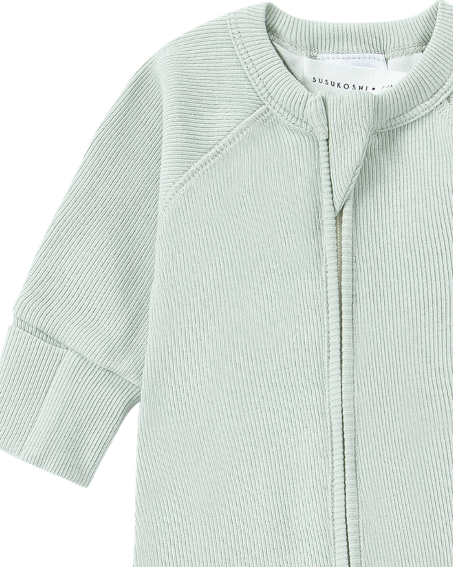 Organic Zip Growsuit - Sea Mist