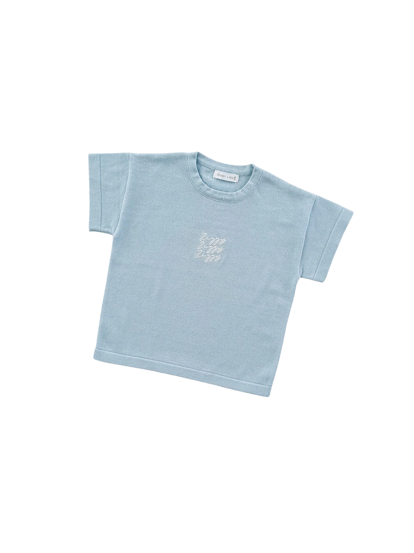 Signature Tee - Sea | SIZE 3-6M LEFT