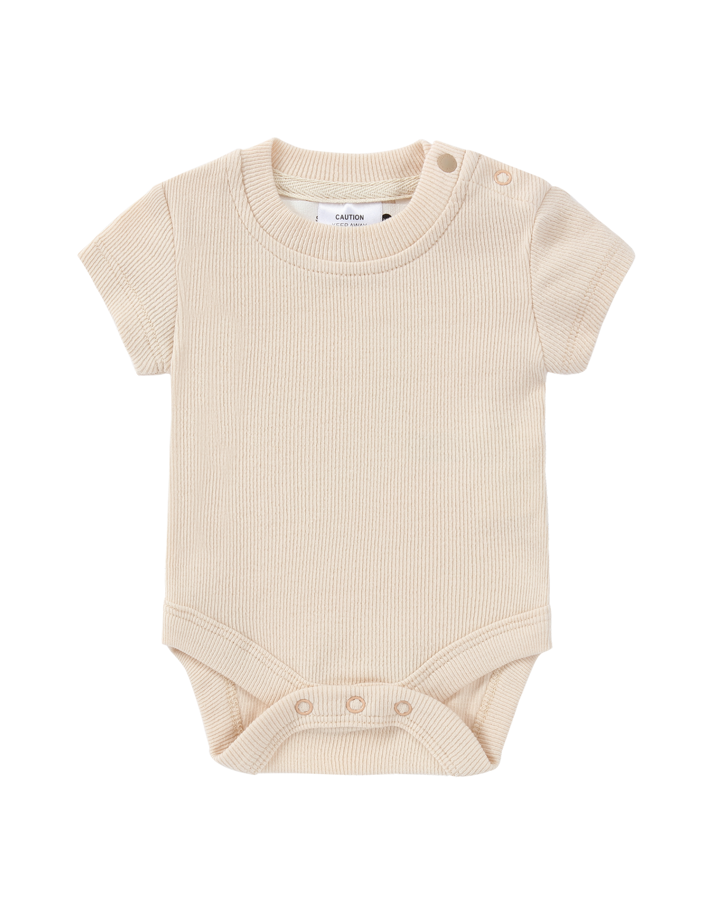 Organic S/S Classic Bodysuit - Egg Shell