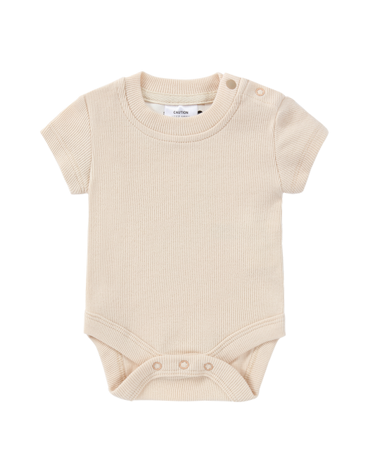 Organic S/S Classic Bodysuit - Egg Shell