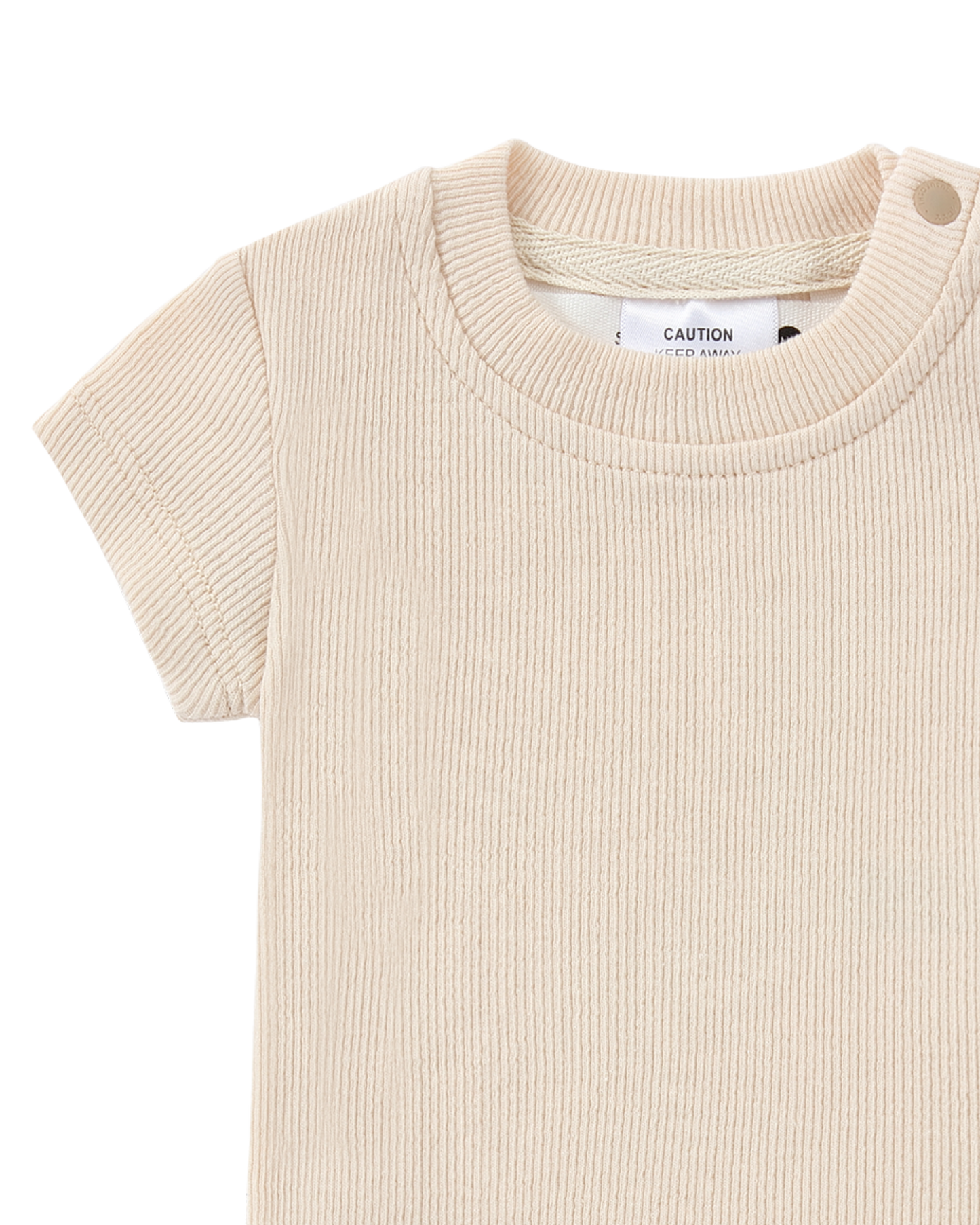 Organic S/S Classic Bodysuit - Egg Shell