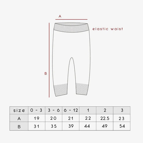 Organic Cotton Rib Knit Leggings - Lilac