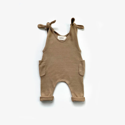 Shoulder Tie Overall - Gold Dust