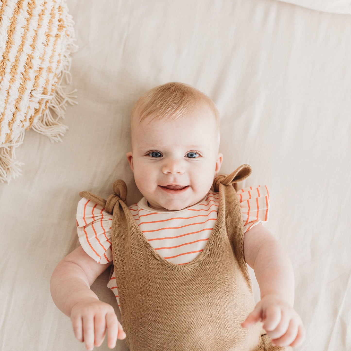 Shoulder Tie Overall - Gold Dust