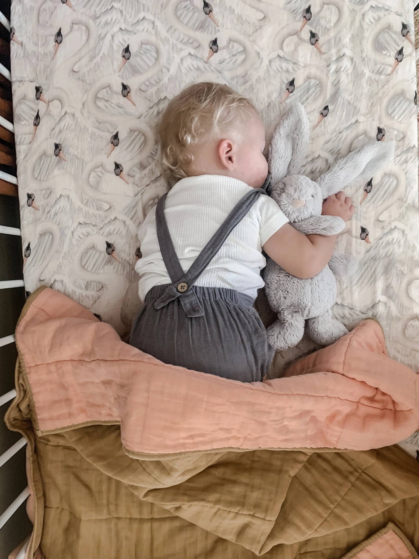 Reversible Bedspread - Caramel & Sorbet