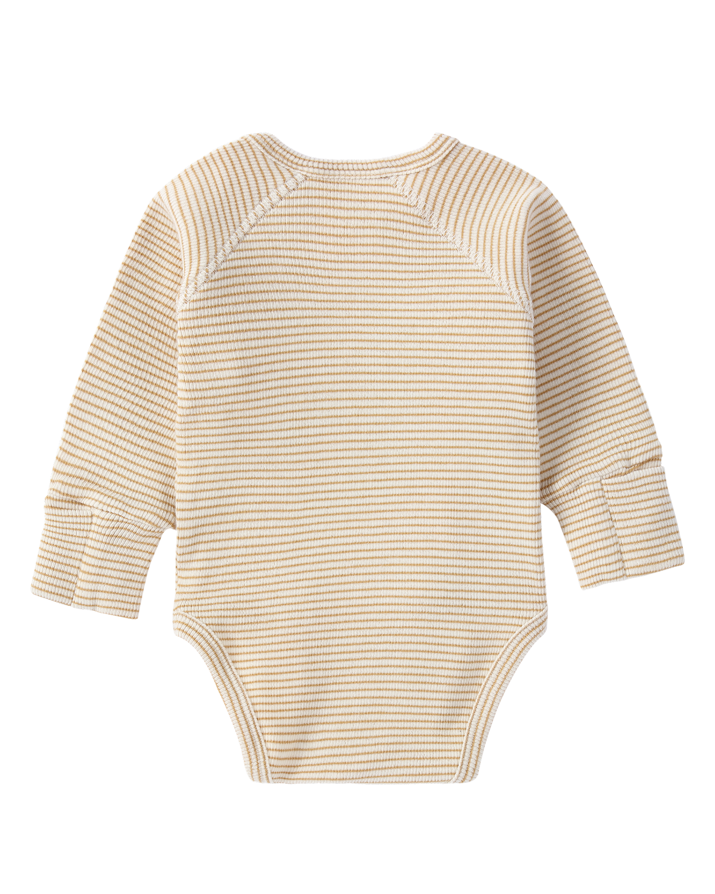 Organic L/S Kimono Bodysuit - Honey