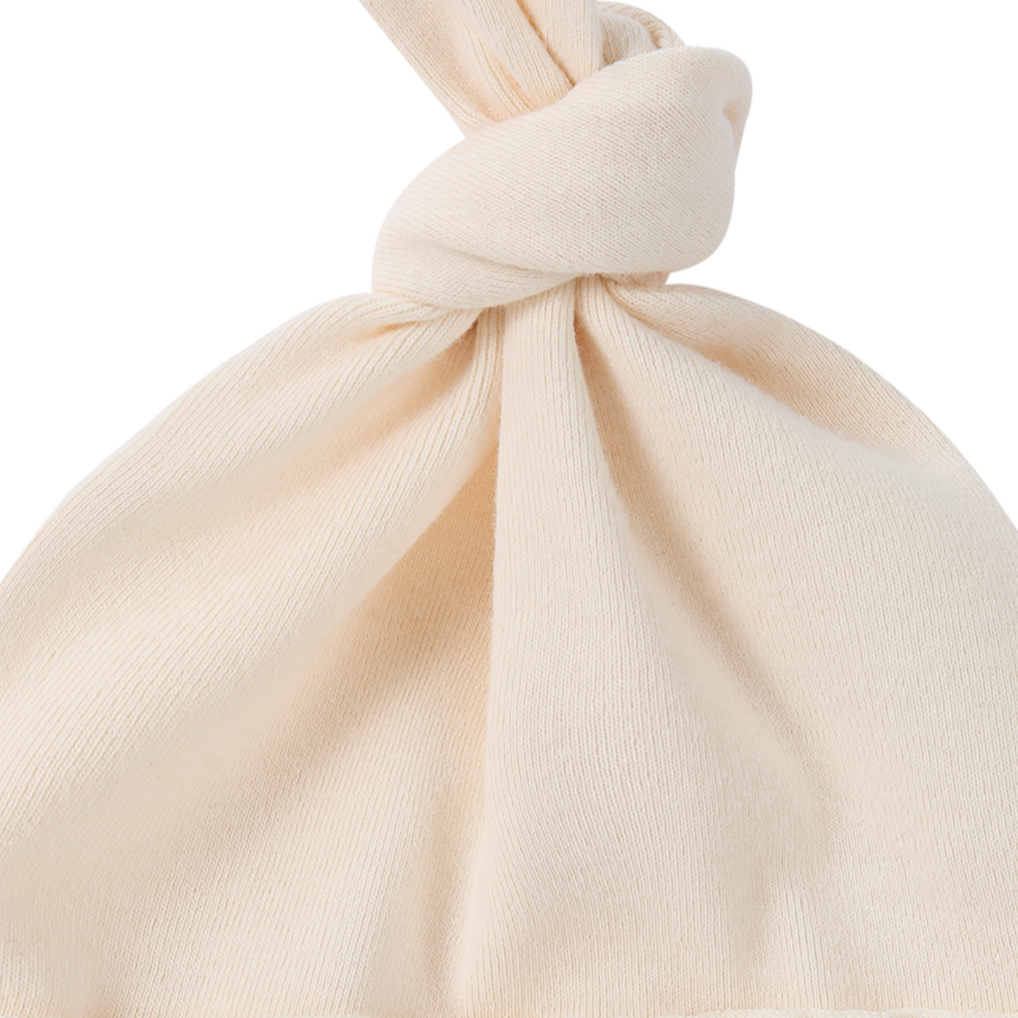 Organic Knotted Hat - Egg Shell