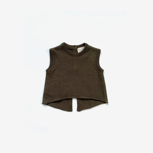 Reverse Button Up Top - Olive