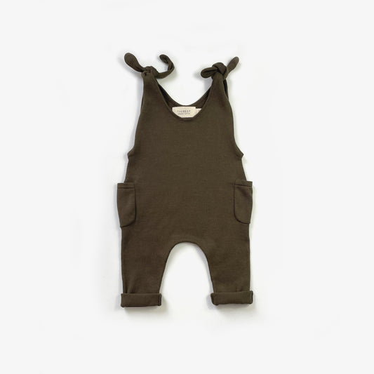 Shoulder Tie Overall - Olive