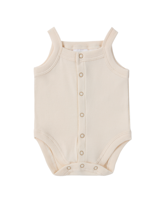 Organic Tank Suit - Egg Shell