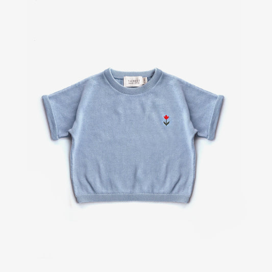 Relaxed Knit Tee - Tulip