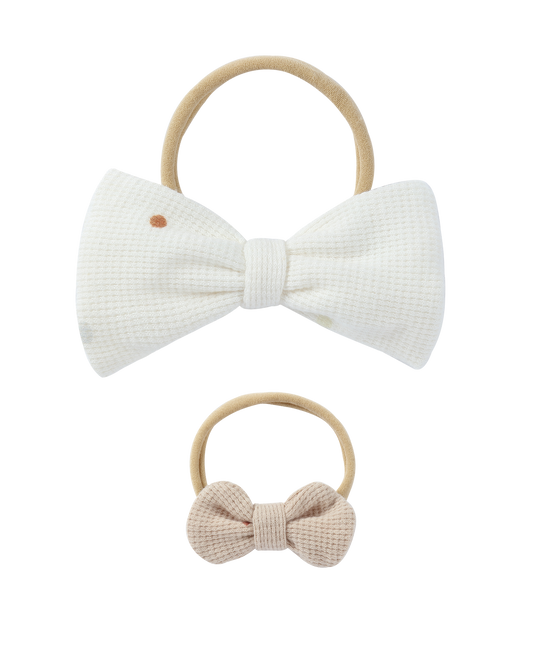 Organic Waffle Elastic Headband | 2 Pack