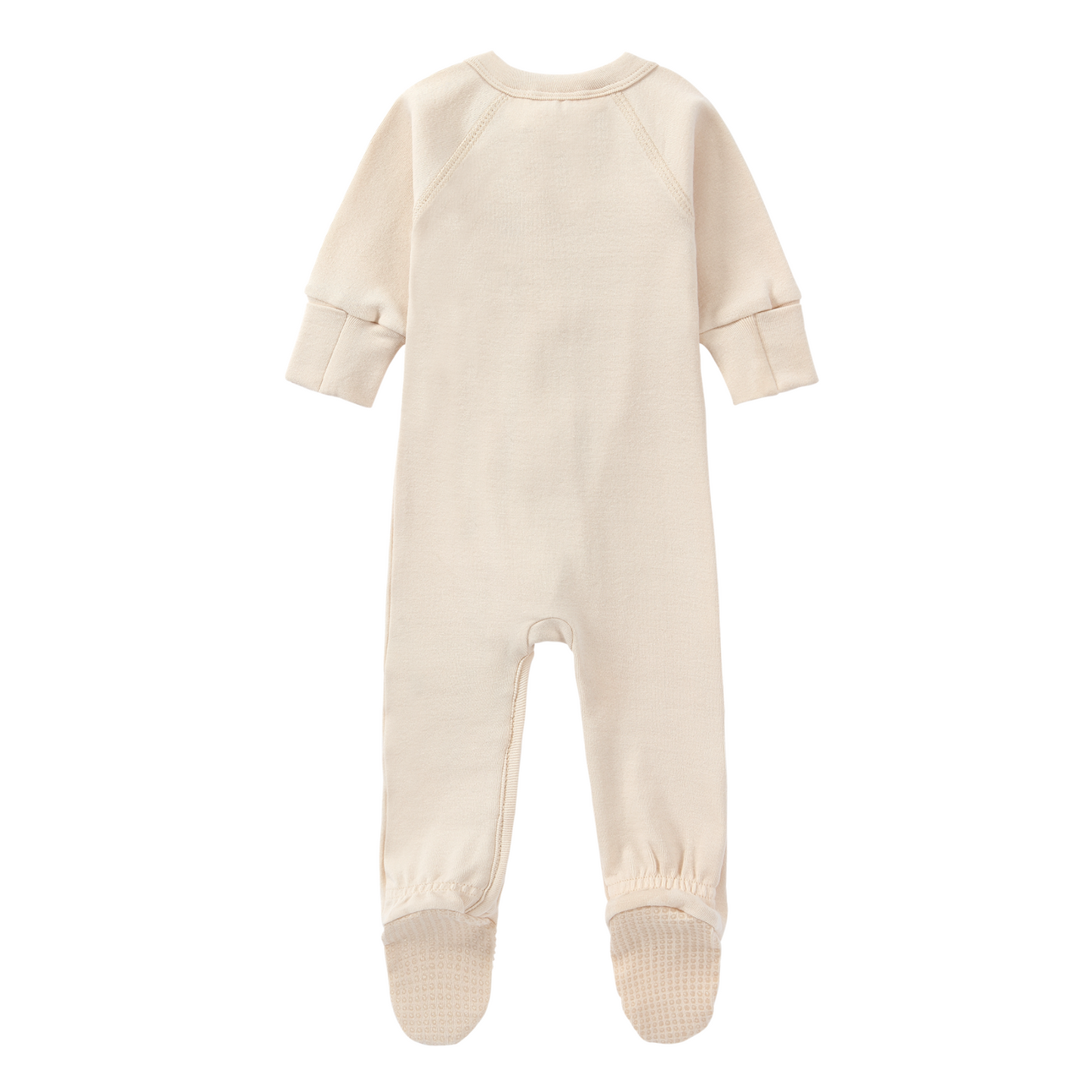 Organic Zip Growsuit - Egg Shell