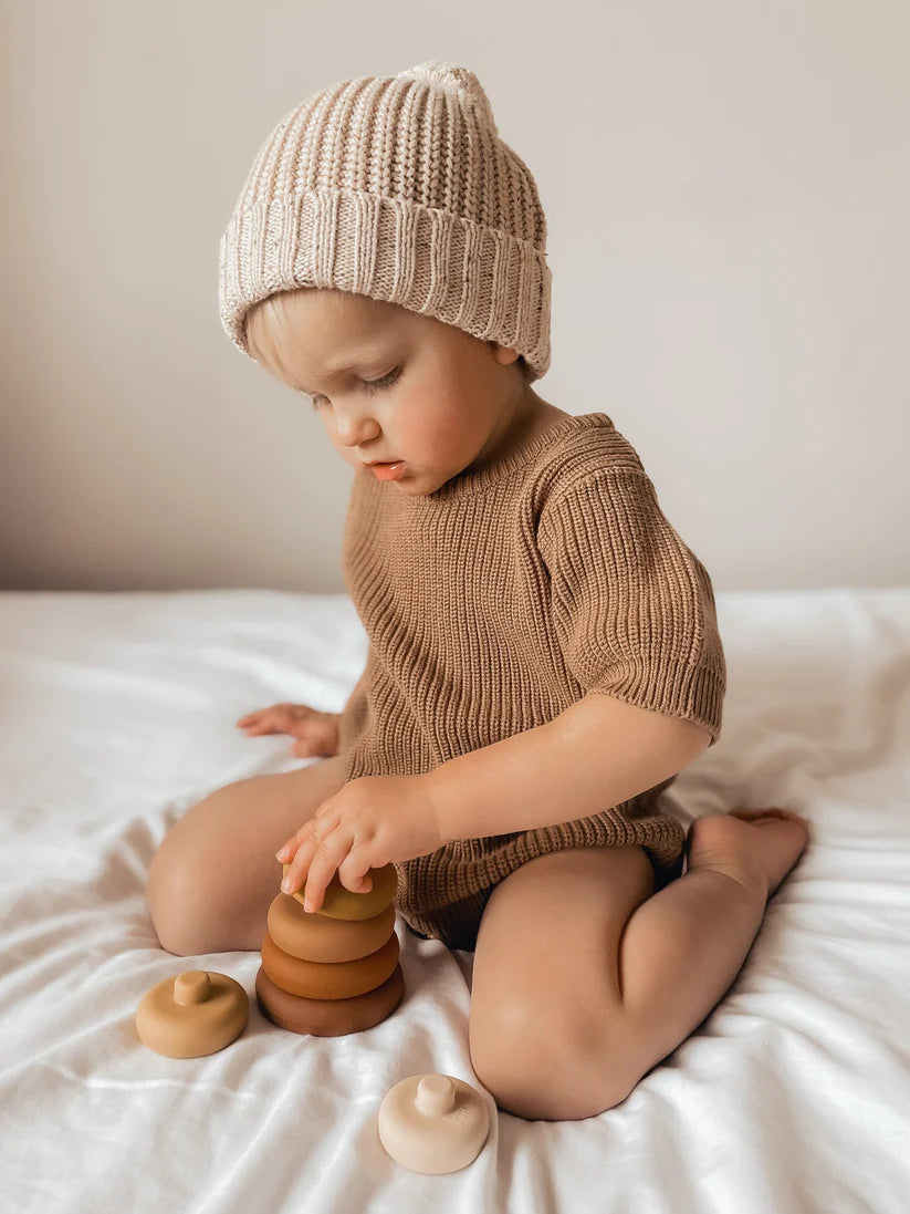 Silicone Round Stacking Tower Toy