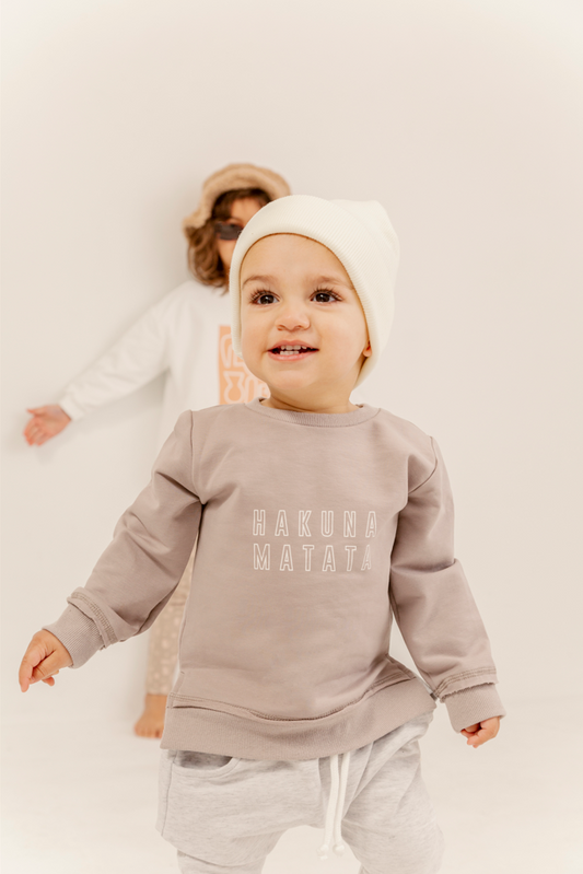 Hakuna Matata Pullover - Stone