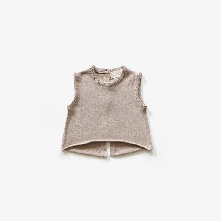 Reverse Button Up Top - Almond