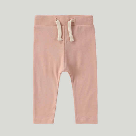 Organic Drawstring Legging - Tan | SIZE 0-3M LEFT