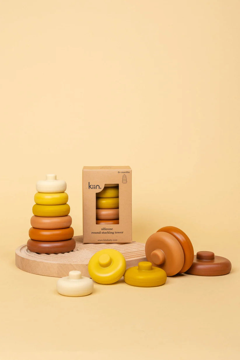 Silicone Round Stacking Tower Toy