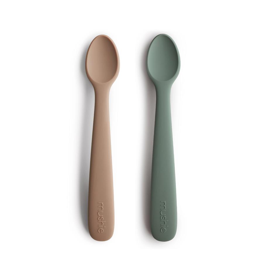 Silicone Feeding Spoons | 2 Pack - Dried Thyme/Natural