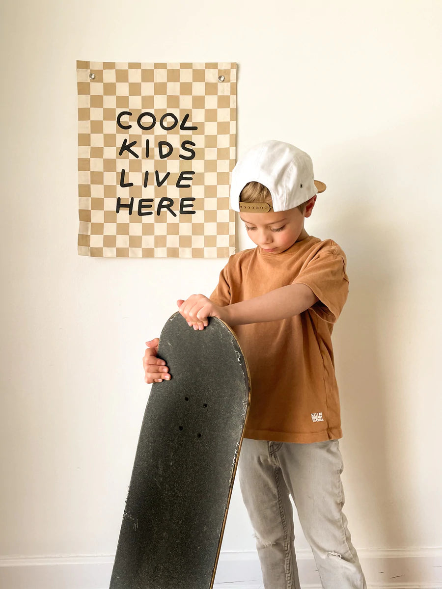 Banner - Cool Kids | Checkered Taupe