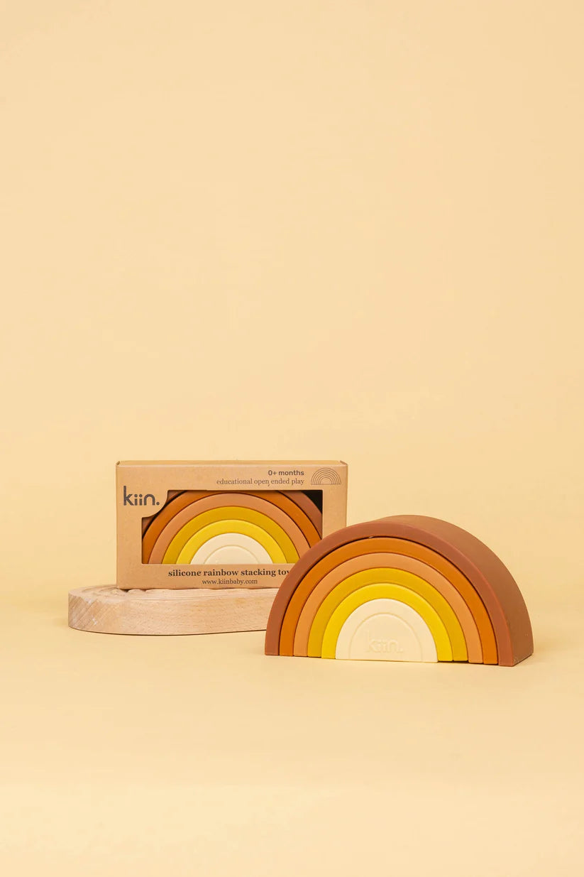 Silicone Rainbow Stacking Toy