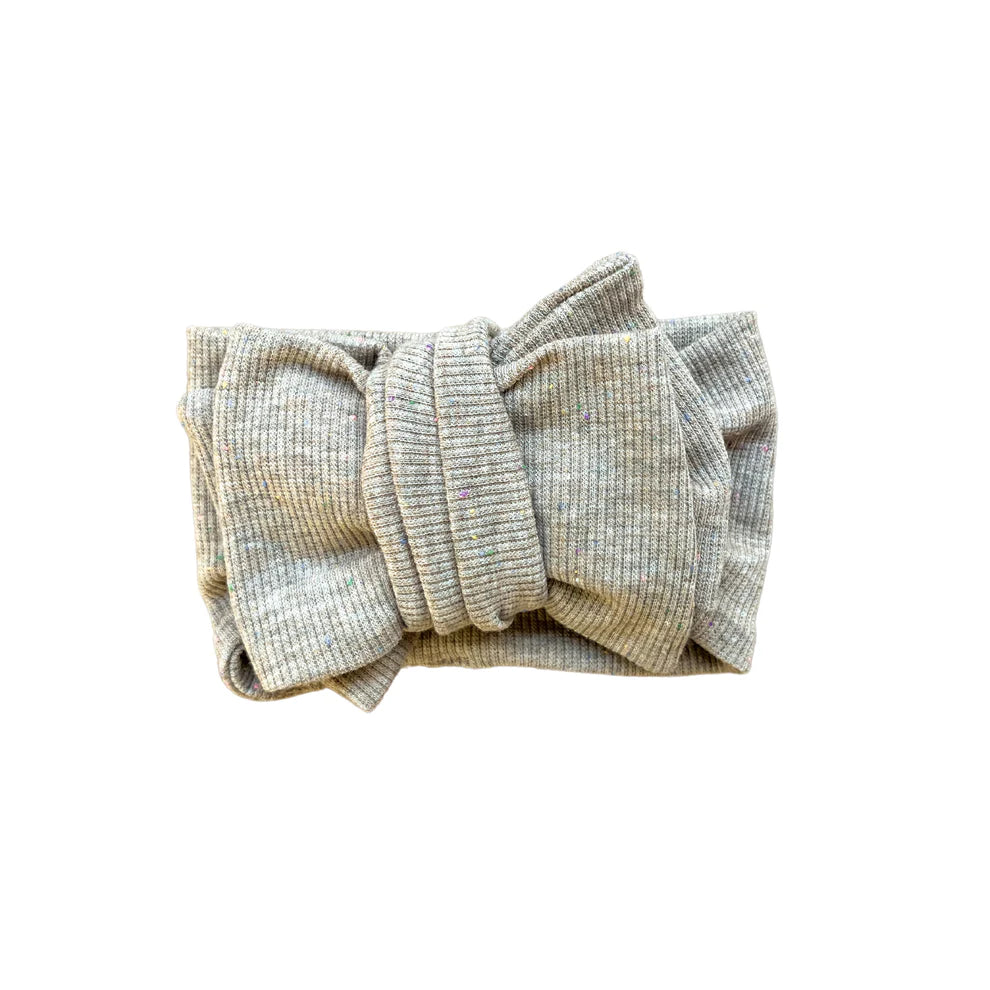 Speckled Rib Oversized Topknot - Cookie Dough