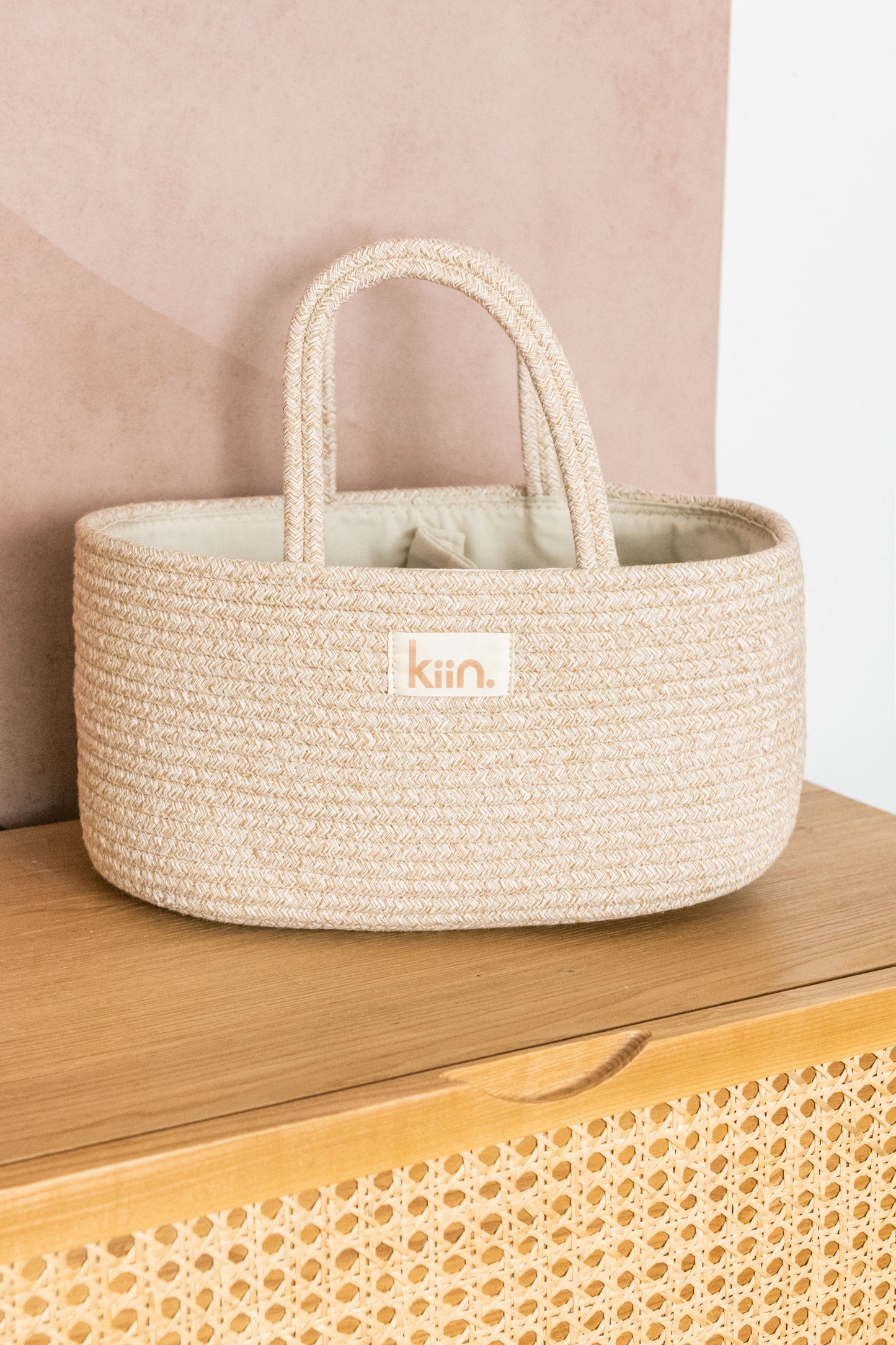 Nappy Caddy Organiser - Cotton Rope