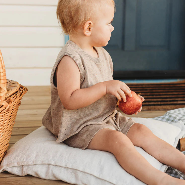 Knit Short - Almond | SIZE 3-6M LEFT