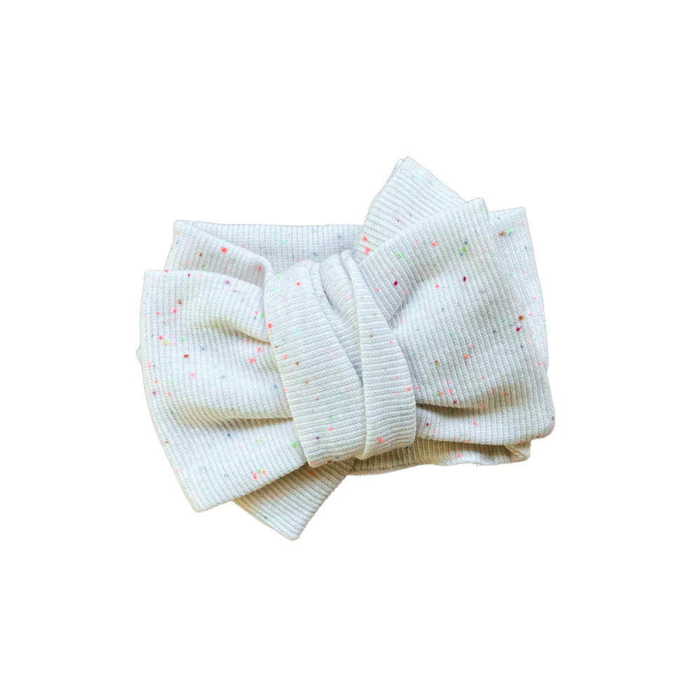Speckled Rib Oversized Topknot - Sprinkles