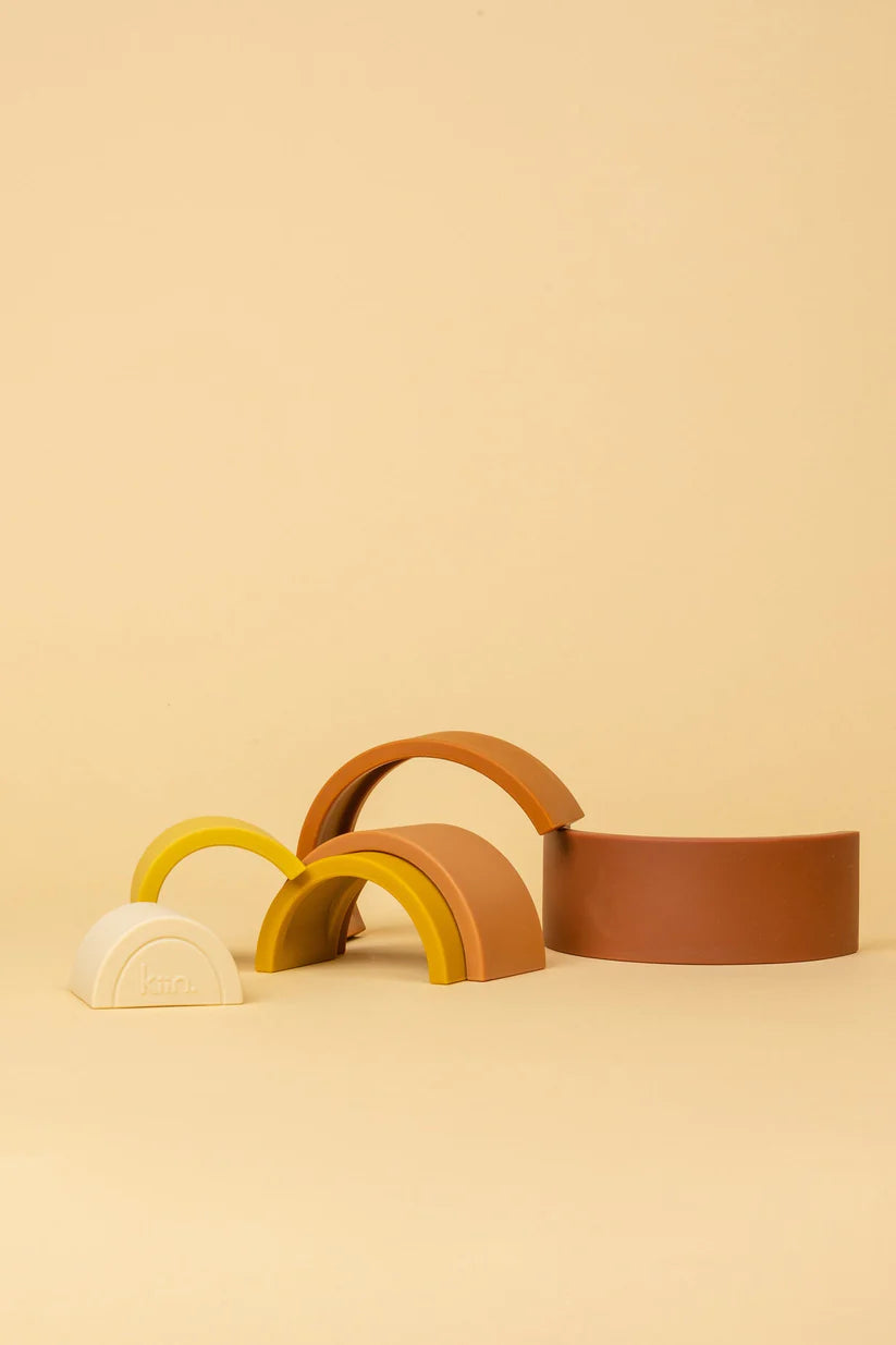 Silicone Rainbow Stacking Toy