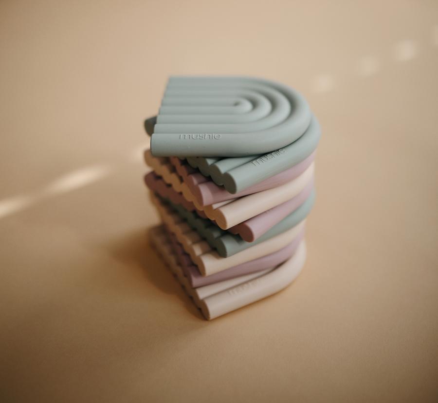 Rainbow Teether - Cambridge Blue