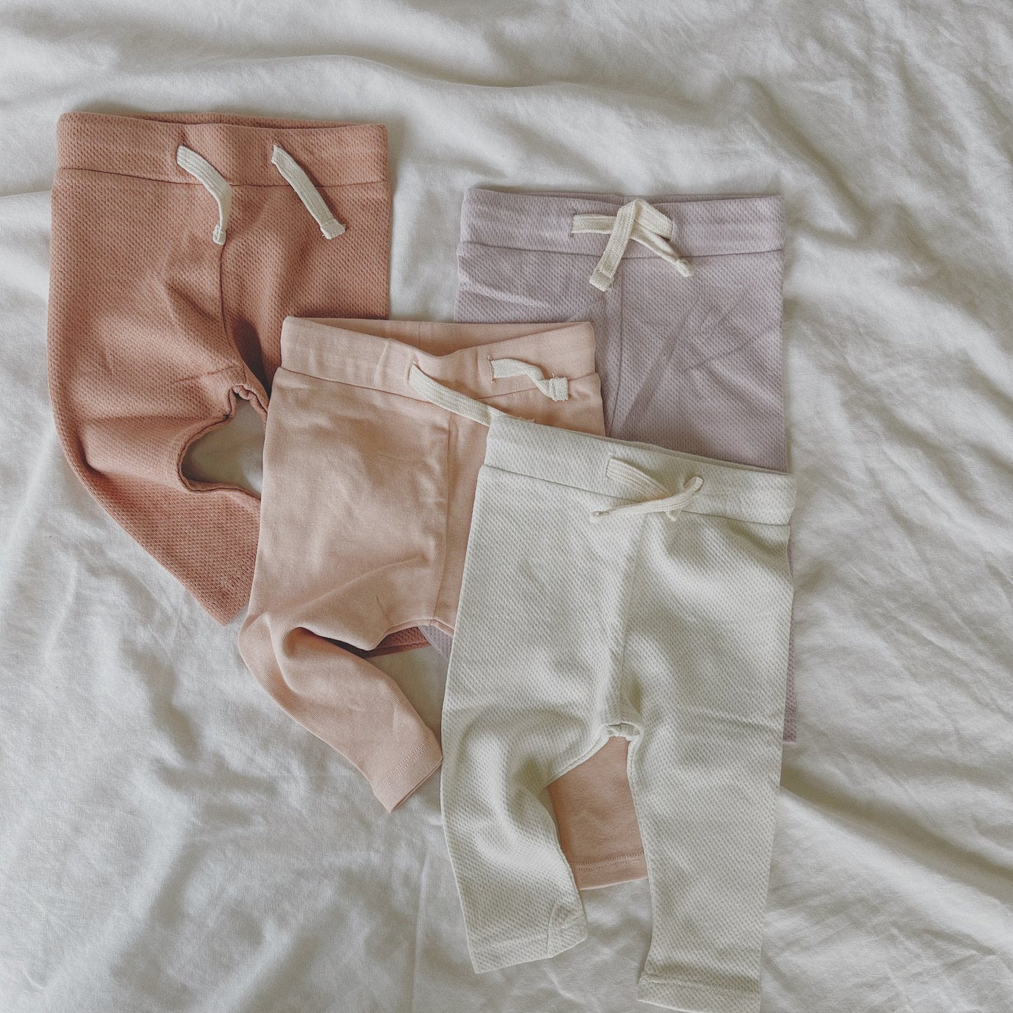 Organic Drawstring Legging - Terracotta | Pointelle