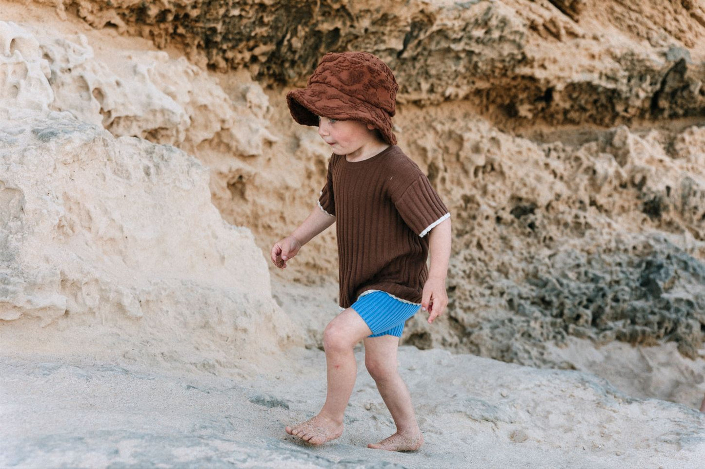 Splash Terry Bucket Hat - Chocolate