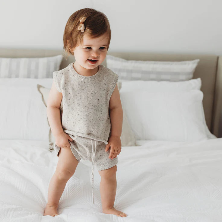 Reverse Button Up Top - Oatmeal