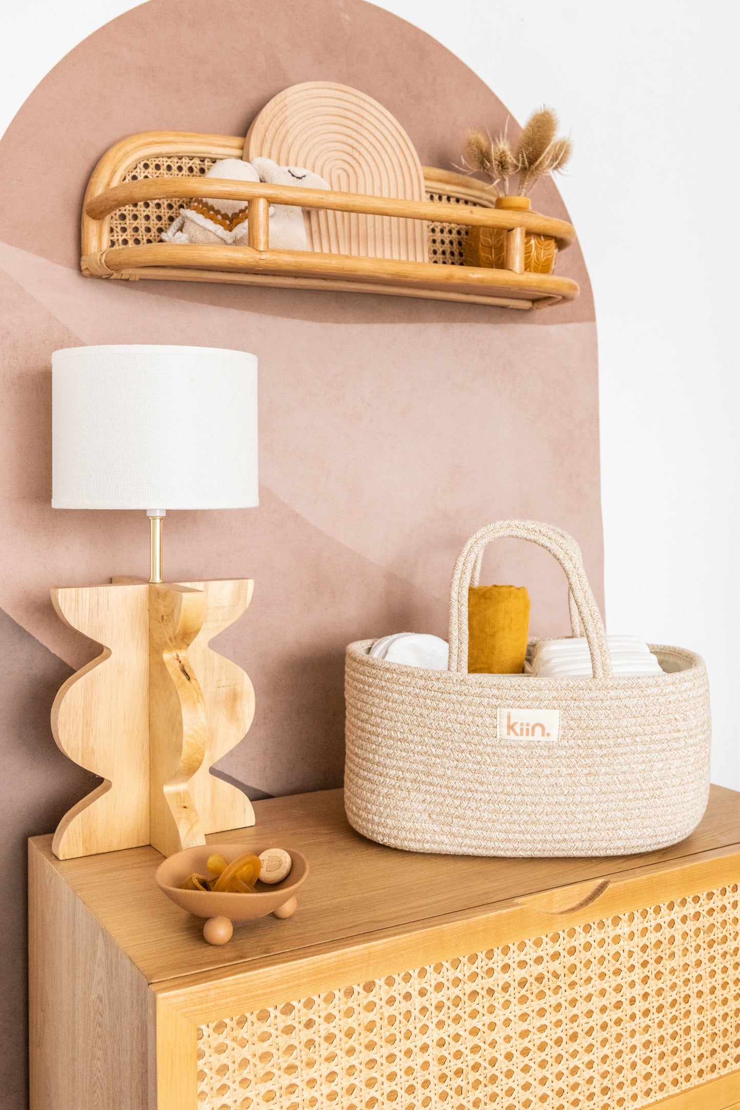 Nappy Caddy Organiser - Cotton Rope