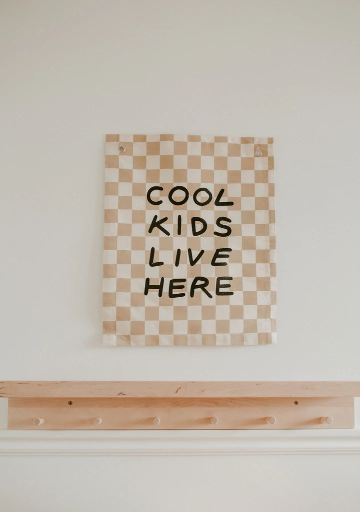 Banner - Cool Kids | Checkered Taupe