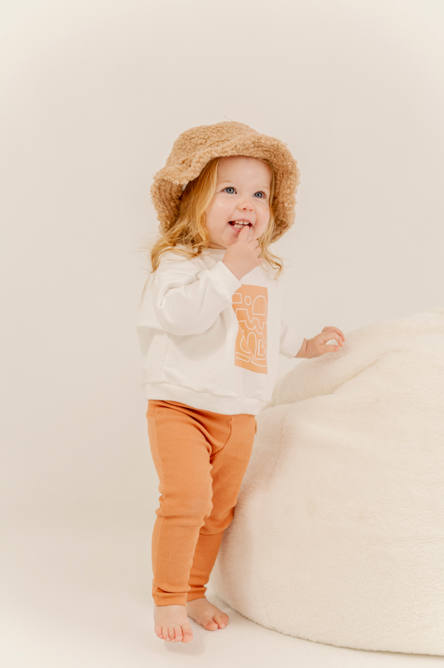 Ribbed Leggings - Spice