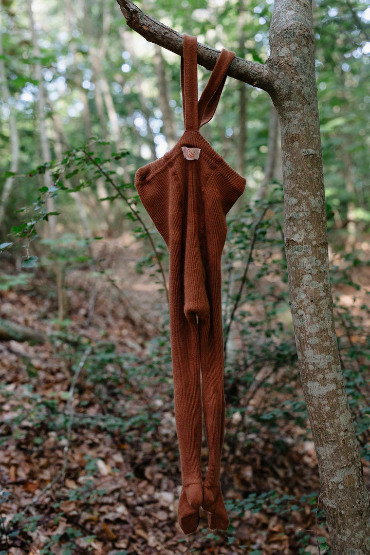 Classic Tights | Footed - Cinnamon