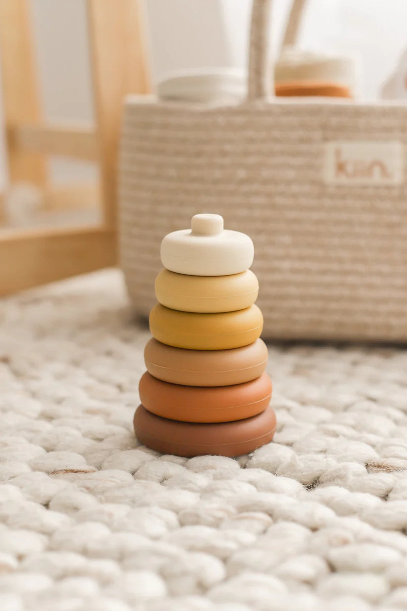 Silicone Round Stacking Tower Toy