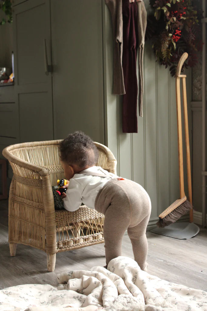 Classic Tights | Footed - Peanut Blend