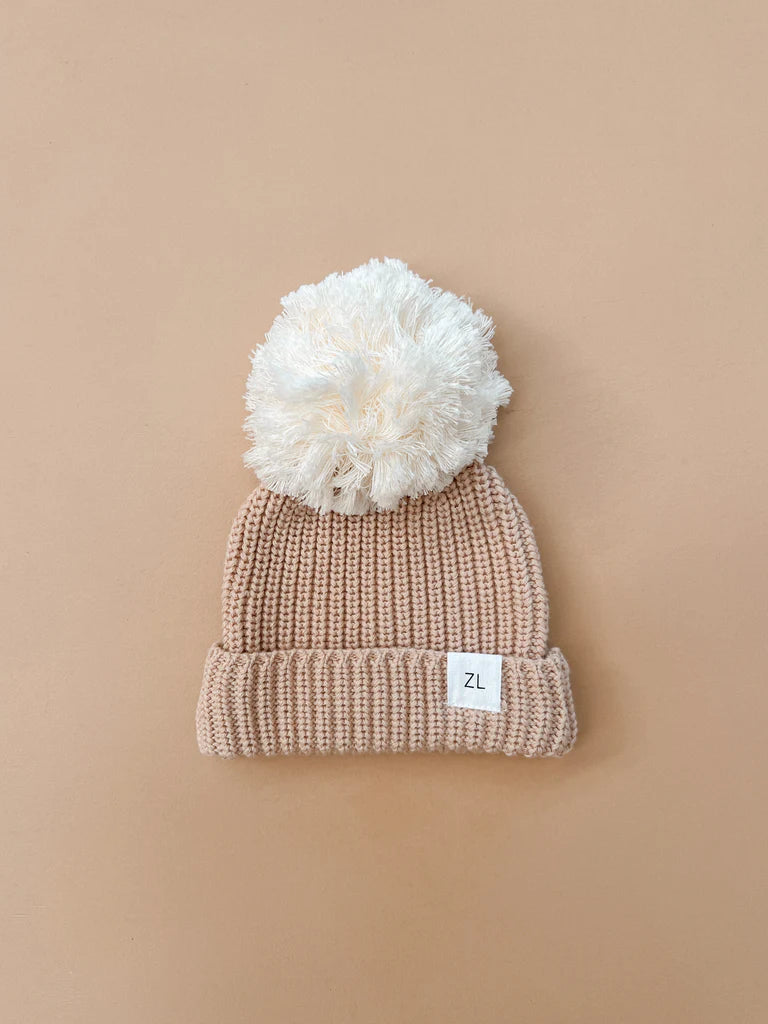 Beanie - Caramel (Gingham)