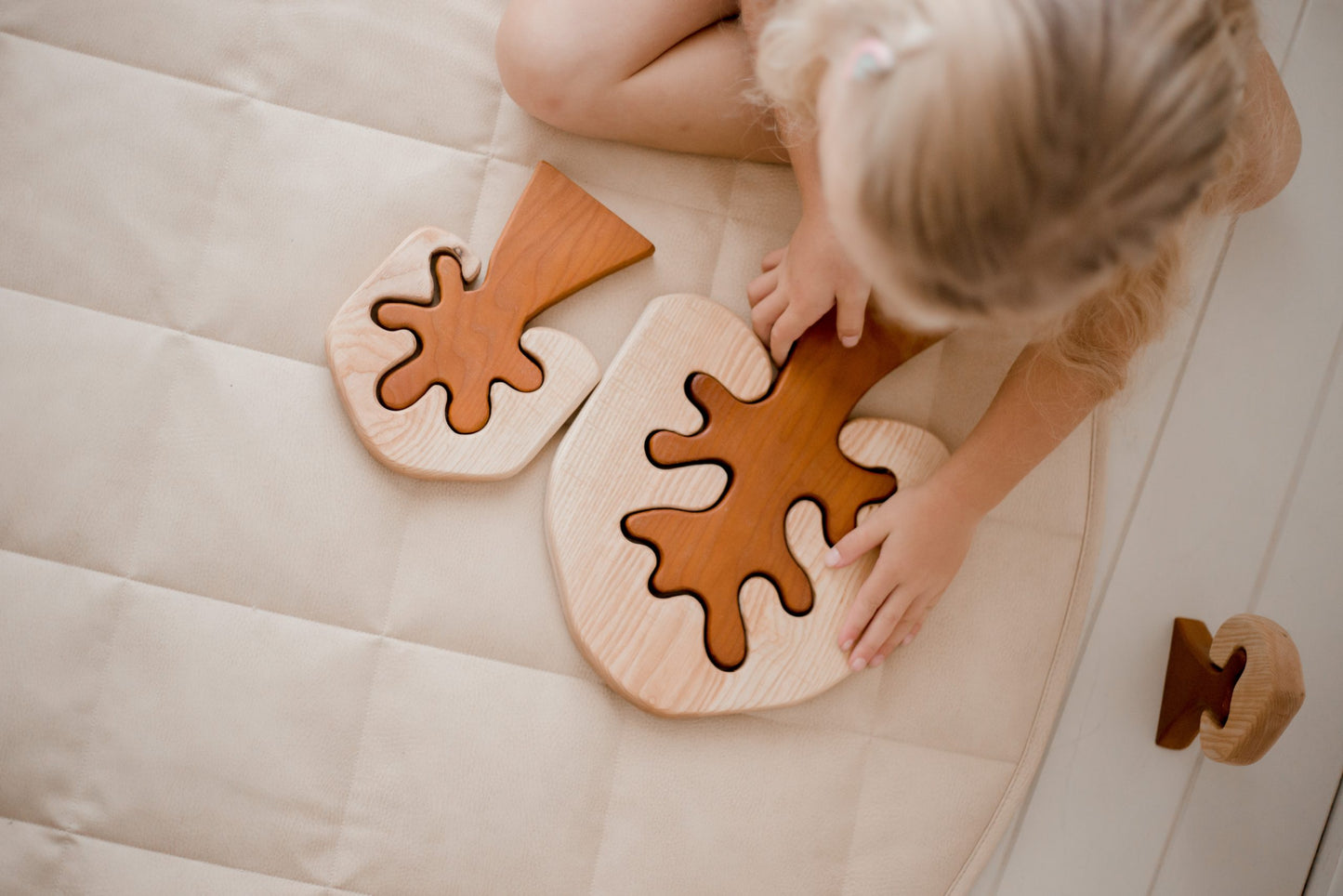 Two Toned Wooden Trees | Set of 3