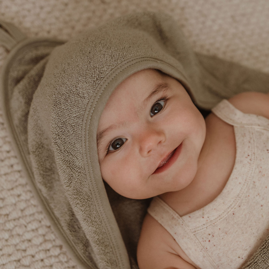 Baby Hooded Towel - Sage